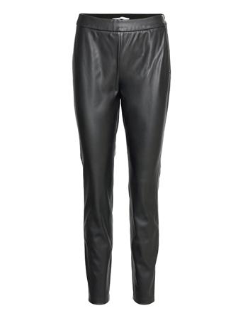 C_Taslima Trousers Leather Leggings/Housut Musta BOSS