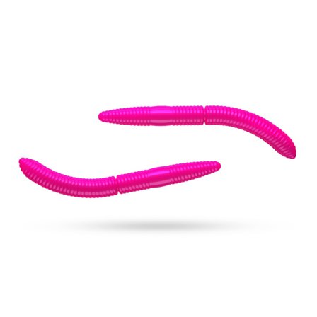 Libra Lures Fatty D'Worm 75 Cheese (8-pack) - Hot Pink