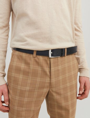 Jack & Jones Jacstockholm Leather Belt Noos - Black - 80