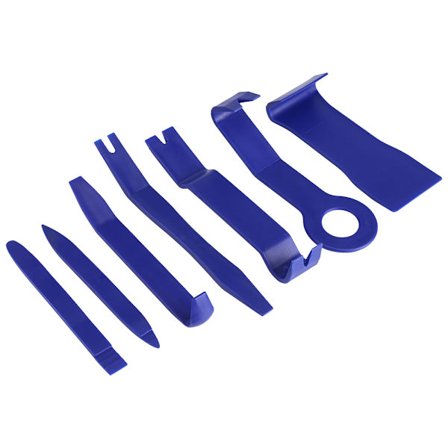 7 st/set Bil Interiör Instrumentbräda Radio Dörr Clip Panel Trim Öppen Borttagningsverktyg Kit