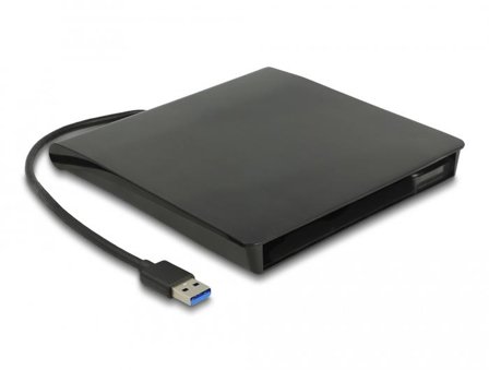Delock Enclosure for 5.25? Slim SATA Drives, USB 5 Gbps Type-A