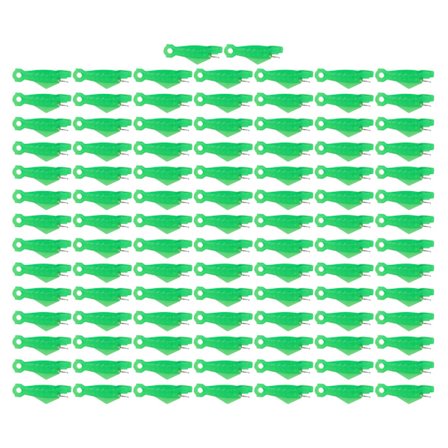 100 stk. Nåltrådere Grøn Fisk Formet Sy Nål Indsætter Symaskine Automatisk Tråd