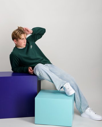 GANT GRAPHIC RAGLAN C-NECK SWEAT Grün Pullover Jungen - Kids Brand Store