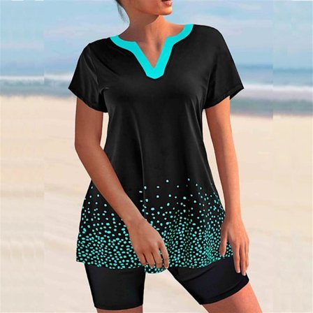 Dam Tankini et& Boy horts Baddräkt Badstrandsdräkt