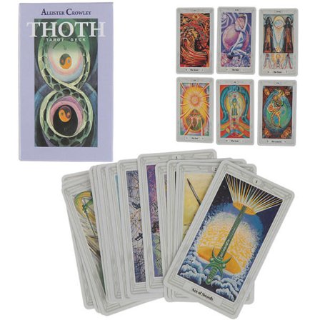 78 Korttia Egyptiläinen myyttiennustus Aleister Crowley Thoth Tarot Monivärinen yksi koko