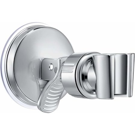 360° roterende bruseholder sugekop justerbar bruseholder ingen boring til badeværelse brusehoved monteringstilbehør (sølv)