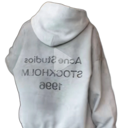 Grå hoodie Acne Studios Stockholm