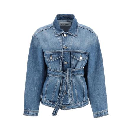 Alaïa - Jeansjackor - Blå - Dam - Storlek: M, Dam, Storlek: M