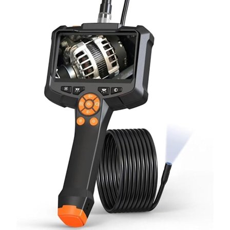 Endoskopkamera, inspeksjonskamera 4.3 IPS-skjerm 1080P HD endoskopkamera, endoskopkamera, IP67 vanntett (1m)