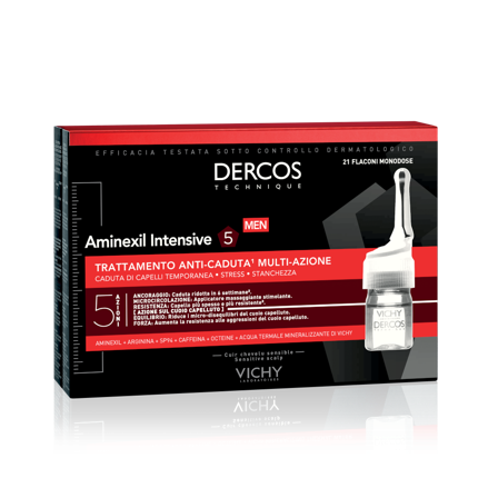 Vichy Dercos Aminexil Trattamento Anticaduta Uomo 21 Fiale x 6 ml