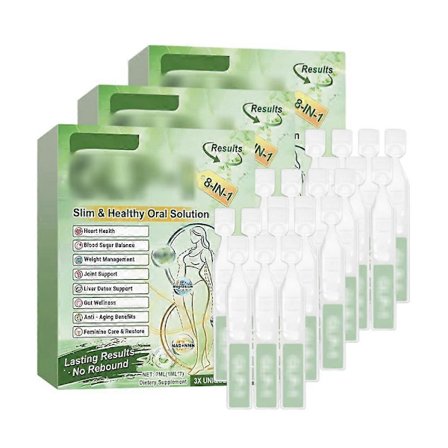 Høykvalitets Daily Body Slimming Management Auxiliary Drops For Boosting Vitality 7 stk/pakke