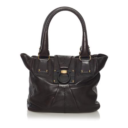 Salvatore Ferragamo Pre-owned, Pre-owned Shoulder Bag Bruin, Dames, Maat:ONE Size
