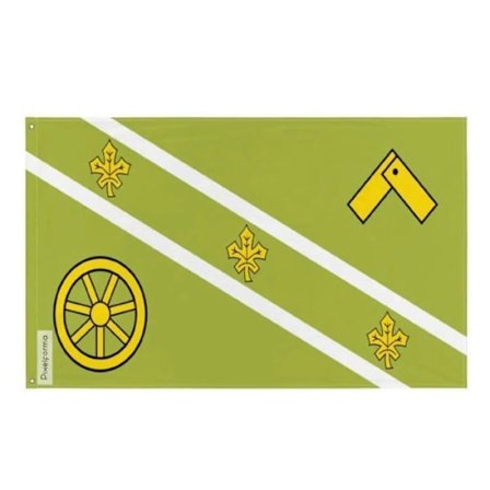 Flag - St. Thomas - 160 x 240 cm - Polyester - Tryksag foran/bag - Metaløjer