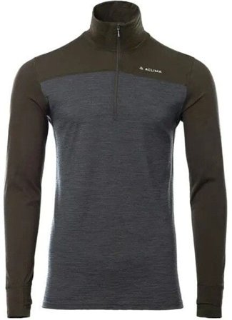 Aclima LightWool 180 Polo w/ zip M's Tarmac/Marengo