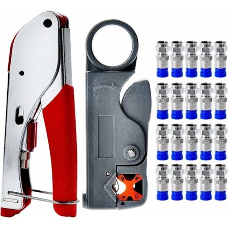 Kuorintapihdit Puristuspihdit Sarja Koaksiaalikaapelin Kuorija Puristusliitin RG58 RG59 RG6 RG-62 Koaksiaalikaapeli, TV-kaapeli