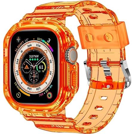 Kompatibel med krystallklare Apple Watch-reimer, 41mm 40mm 38mm med støtfangerdeksel for menn og kvinner Jelly Sport-deksel og -reim