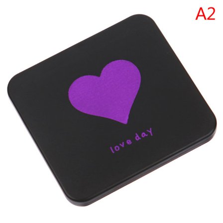 1PC bærbare hånd mini sminkespeil Dobbeltsidig kompakt speil