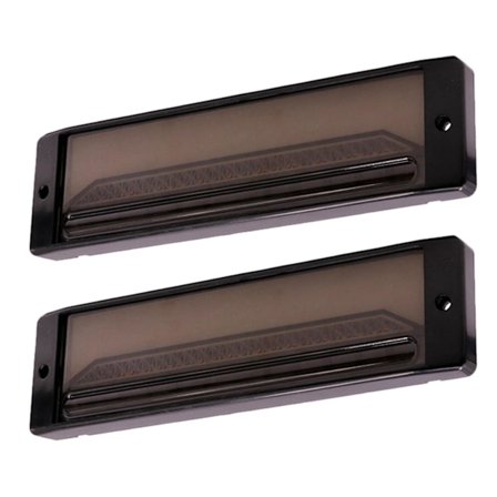 2 st Vattentäta LED-arbetslampor för släpvagn och lastbil - Bromsljus 4-i-1 Halo Ring Bakljus Broms Stopp Blinkande Signal