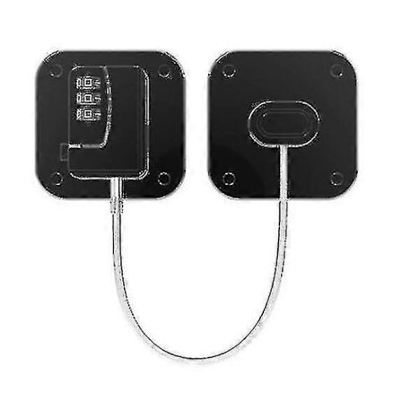 2-pack Kylskåpslås Kraftigt Kombinationslås för Kylskåp Vit