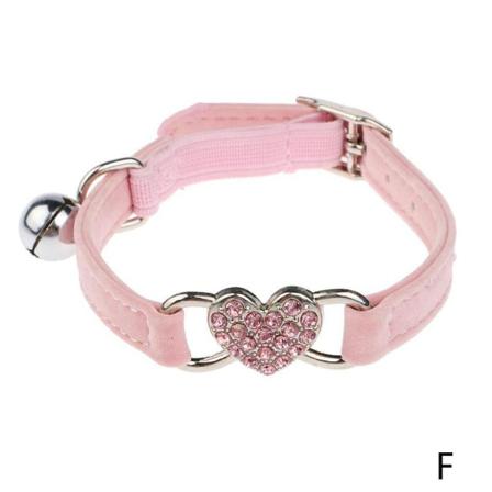 Snow Island Hjärtformade Hundhalsband Med Säkerhetsspänne Och Söt