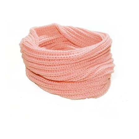 Knitted tube scarf scarf scarf pink white black winter autumn