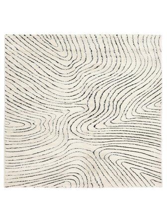 Chaima 240X240 Groot Crème Wit/Zwart Vierkant Vloerkleed