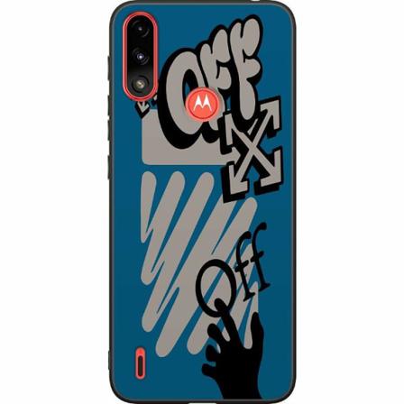 Motorola Moto E7 Power Svart Skal Off W