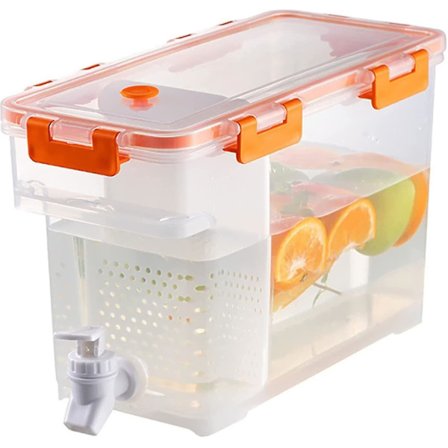 3,5L køleskabskande dispenser vanddispenser med hane køleskab drikkevarer køler mælk frugt tekande dispenser