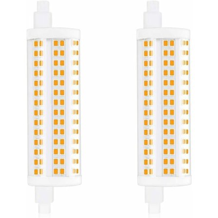 20W 118mm R7s Dimbar LED-lampa, Dagsljus 4000K, 2200lm, 2 st - Motsvarar 200W Halogen, Energiklass A+