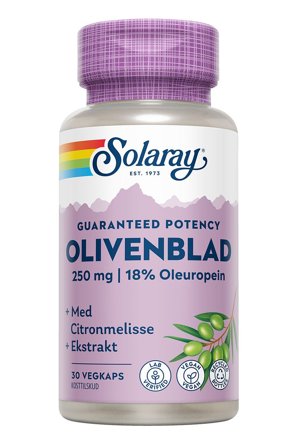 Solaray Olivenblad 30 kaps., Helse & Madvarer, Ingredienser, Olivenblad