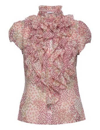 Lillysz Ss Shirt Blouses Short-sleeved Rosa Saint Tropez