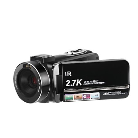 Videokamera 2,7K/36MP/16x zoom/IR mörkerseende