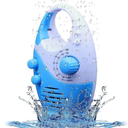 Vanntett Dusjradio Justerbar Volum Dusj AM FM Knapp Høyttaler Bad Dusj Høyttalere Trådløs