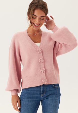 VILA Viradia L/S ROSE CARDIGAN ROSE Klær