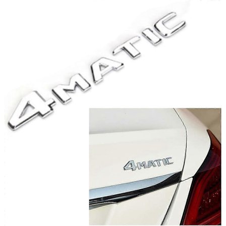 Bil 3D 4MATIC ABS Bokstav Emblem Erstatning Bilmerke Dekaler Logo Bagasjerom Dekorasjon Emblem Modifikasjon Passer Mercedes Benz(