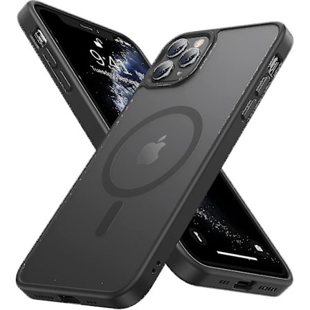 Vahva magneettinen kuori iPhone 11 Pro:lle [MagSafe-yhteensopiva] Suojaava iskunkestävä puhelimen kuori iPhone 11 Pro 5,8" (musta)