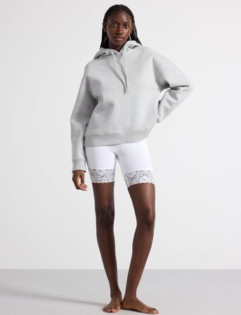 Lindex Leggings Sally Lace Short - White - S