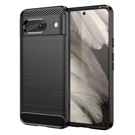 SKALO Google Pixel 8 Armor Carbon Stødsikker TPU-cover - Vælg fa Black