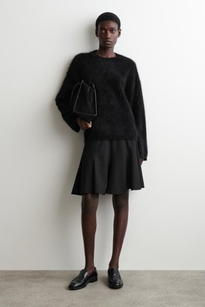 COS Women's Flared Mini Skirt in Black