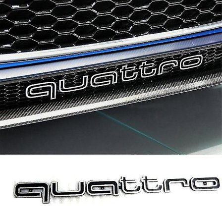 Tyylikäs Quattro Logobadge Emblem -autotarra etusäleikköön ja alempi koristelista Aud-i A6 A7 -malleihin