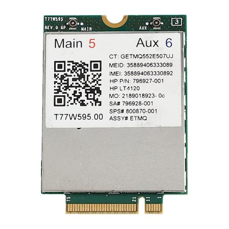 Lt4120 X5 LTE T77w595 796928-001 4G WWAN M.2 150Mbps LTE-modeemi HP Elite X2 840 850 G3 640 650 6:lle