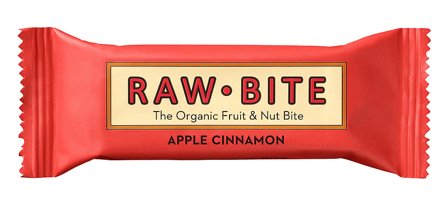 Rawbite Frugt- og nøddebar Glutenfri Ø Apple Cinamon 50 g, Helse & Madvarer, Snacks, Barer