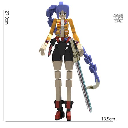 K-Witcher Lumira Zoe Byggklossfigur – K-POP Anime Leksak för Barn & Tonåringar