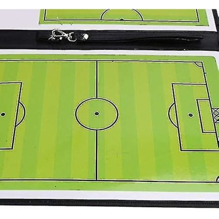 Jalkapallovalmentajan taktinen magneettinen kuiva-pyyhkäisytaulu leikekirjan kanssa