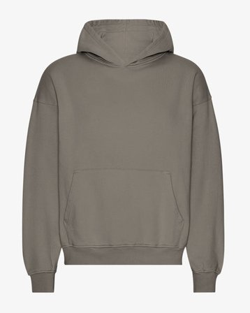 Organic Oversized Hood - Misty Brown - Male - M