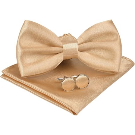 Herr Bow Tie, Klassinen yksivärinen rusetti miehille, Satiininen smokkiruusetti, Säädettävä muodollinen rusetti juhliin, häihin