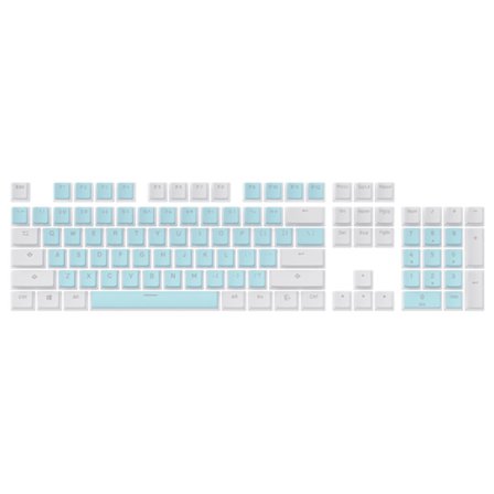 104 Tangenter Pudding Keycaps OEM Profil Double Shot PBT Bakgrundsbelysta Keycaps för Mekaniskt Gaming Tangentbord Cherry Mx Switch