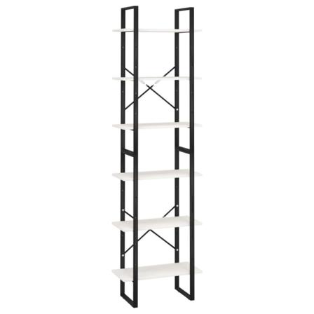 Vidaxl Förvaringshyllor 2 St Vit 60x30x210 Cm Massiv Furu Vit
