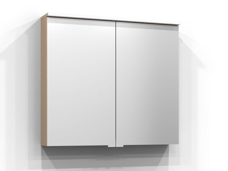 Svedbergs Sarek Spegelskåp med LED-belysning Pur Ek, Badrum