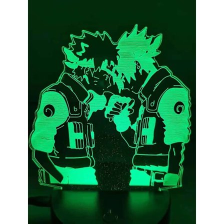 Hemdekoration God Brother 3D-lampa 7 färger optisk illusion